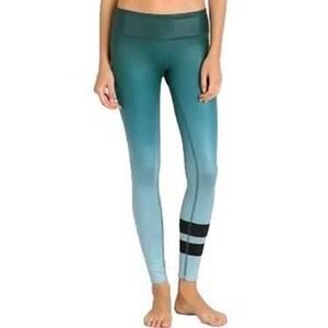 Alo Yoga XS Ombre Teal High Waist Athletic Leggings Activewear Workout